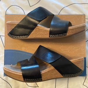 Dansko Lacee Burnished Calf Sandals Women’s Wedge Shoes Size 41